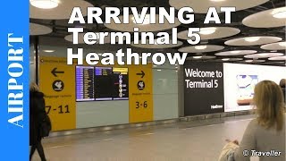 ARRIVING AT LONDON HEATHROW Terminal 5  London Heathrow Airport United Kingdom  Travel video [upl. by Alomeda]