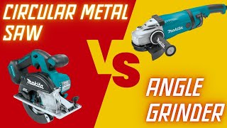 Which is faster Steel cutting circular saw VS angle grinder [upl. by Alyda652]