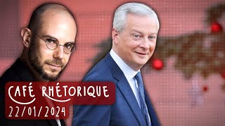 Le Maire enterre le chèque alimentaire  Le Café Rhétorique  Stream du 22012024 [upl. by Ainirtac]