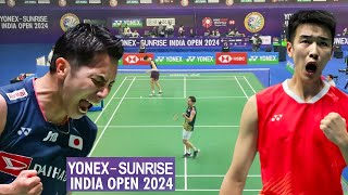 KOKI WATANABE VS LI SHI FENG YONEXSUNRISE INDIA OPEN 2024 [upl. by Ephraim]