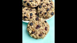 Thick and Chewy Oatmeal Raisin Cookies quick and easy [upl. by Essilec472]