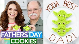 DIY FATHERS DAY YODA COOKIES [upl. by Rekyr]