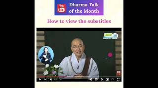 Subtitled Dharma Talk of the MonthApril 2024 shots [upl. by Aleras172]