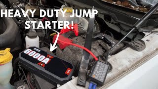 NOW This is a Heavy Duty Jump Starter  JFEGWO 6000A F60 Review [upl. by Aeila]