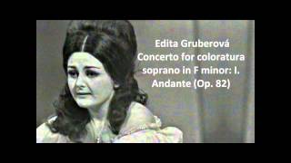 Edita Gruberová The complete quotConcerto for coloratura soprano in F minor Op 82quot Glière [upl. by Hephzipa428]