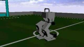 Dynamic Walk  enuvo WALK3 simulator on MS Robotics Studio [upl. by Ajat33]