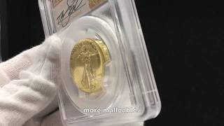 Only 20 pieces 2009 Ultra High Relief St Gaudens MS70PL Gold Coin Thomas Clevelands Signature [upl. by Meg]