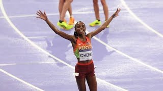 Kenyas Beatrice Chebet Wins Womens 10000m Final Race At Paris Olympics 2024 to Win Gold Medal [upl. by Elyc87]