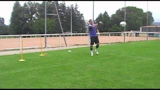 entrainement gardien but  exercice vivacité 5 goalkeeper training portero [upl. by Pendleton]