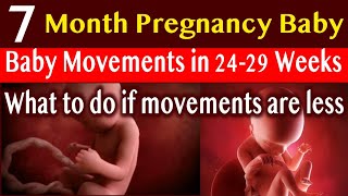 7 Month Pregnancy Baby Movements And Developments  What To Do When Baby Stops Giving Movements [upl. by Ohnuj]