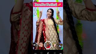 Diwali Pose ideas for girls in suit 💫 how to poses pose diwali youtubeshorts vairalshort [upl. by Calvano]