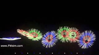 FWsim Fireworks Show [upl. by Nwahc]