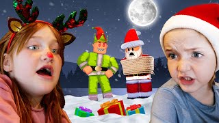 SAViNG SANTA from EViL ELF a Rescue Mission to save Christmas on Roblox with Niko Adley amp Navey [upl. by Damian]