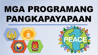 Mga Programang Pangkapayapaan  Araling Panlipunan 4 [upl. by Nicol986]