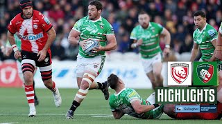 Highlights Gloucester Rugby v Leicester Tigers  Gallagher Premiership 2324 Round 7 [upl. by Ientirb]