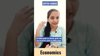 WHAT ARE GIFFEN GOODS1 MINUTE ECONOMICS  BY BHARTI RUPANI [upl. by Alfy412]