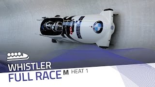 Whistler  BMW IBSF World Cup 20162017  4Man Bobsleigh Heat 1  IBSF Official [upl. by Susannah]