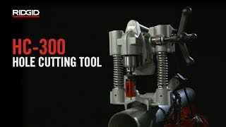 RIDGID HC300 Hole Cutting Tool [upl. by Ligetti]