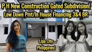 P H New Construction Gated Subdivision Low Down PmIn House Financing Lipa City Philippines [upl. by Lemrac]