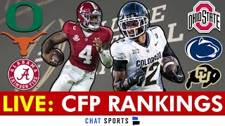 College Football Playoff Top 25 Rankings 2024 LIVE [upl. by Sldney656]