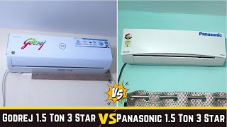 Panasonic 15 Ton vs Godrej 15 Ton 3 Star  detail comparison  DUAL Inverter Split AC  2024 Model [upl. by Ennire]