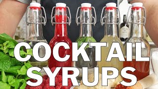 5 x Essential syrups for making cocktails [upl. by Inajna895]