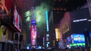 NYC Times Square Ball Drop 2019 [upl. by Enaht402]