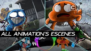 FNFquotForgotten Worldquot ALL ANIMATIONS ESCENES Pibby Apocalypse UNOFICIAL SantiAnimations [upl. by Atnuahs]