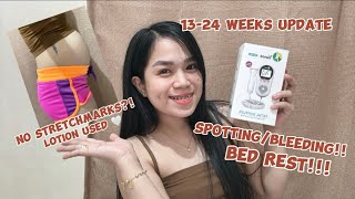 How I stop Bleeding  Spotting at 14weeks  Second Trimester Vlog Stretchmarks Duvadilan PH [upl. by Sven]