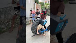 Tire flipping challenge to see who is the strongest skibiditoilet funny speaker skibidi comedy [upl. by Jutta421]