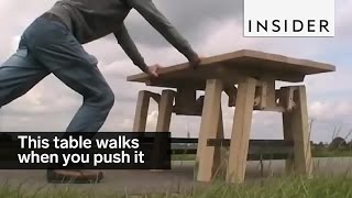 This table walks when you push it [upl. by Esdnyl]