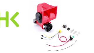 Air Horn Car Install and Relay Wiring Instructions [upl. by Clougher]