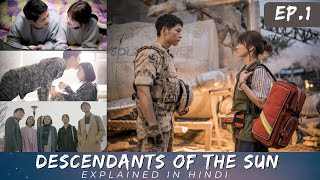 Descendants of the sun episode 1 Hindi explanation I Kdrama explanation in Hindi lovestory [upl. by Coraline]