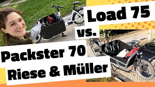 Packster 70 vs Load 75 2022 Mom Review English  Riese amp Müller Cargo Bikes Comparison [upl. by Ortensia]