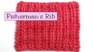 Fancy Stitch Combos  Fishermans Rib [upl. by Annairdua871]