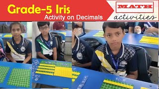 Math Activity By Grade5 Iris  Activity on Decimals  Neo Geetanjali Schools Pragati nagar [upl. by Gillman]