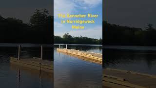 the big Kennebec River in norridgewock maine river maine maine [upl. by Idieh]