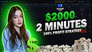 The BEST Pocket Option STRATEGY 2000 In 2 Minutes  Binary Option Trading [upl. by Leksehcey]