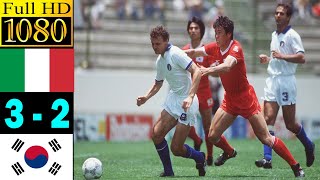 Italy 32 South Korea world cup 1986  Full highlight  1080p HD  Altobelli  Bruno Conti [upl. by Deloris622]