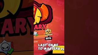 Last Game to Masters pt2 brawlstars shorts [upl. by Sherye]