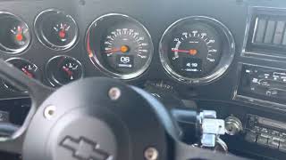 1985 C10 Chevrolet Dakota digital RTX gauges￼ fuel alert [upl. by Ellard]