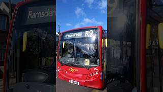 London Bus Route R9 At Orpington Walnuts Centre [upl. by Atinauq]