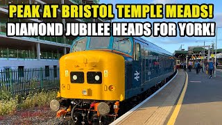 45118 The Royal Artilleryman MAKES DEBUT on the DIAMOND JUBILEE EXPRESS at BRISTOL TEMPLE MEADS [upl. by Lesak]