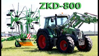 Zgrabiarka dwukaruzelowa InterTech ZKD  800 InterTech Agro [upl. by Ressay853]