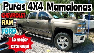 ESPECIAL 4X4 las mejores camionetas doble cabina Ram ford y chevrolet precios usadas [upl. by Haronid]