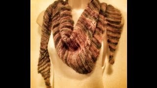 Kaleidoscope Scarf Tutorial  Twisted Drop Stitch [upl. by Torrance]