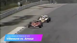 GP FRANCIA 1979 ÉPICA BATALLA ENTRE VILLENEUVE Y ARNOUX [upl. by Nnaylrebmik27]