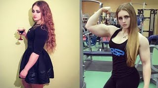 muscular barbie transformation julia vins juliavins bodybuilding viral gym viralvideo [upl. by Anaizit880]