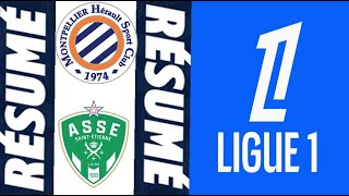 AS SaintÉtienne 10 Montpellier HSC Résumé  Ligue 1 20242025 [upl. by Windham]