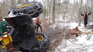 Timberjack 225D flipped up [upl. by Fitzgerald]